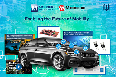 Microchip攜手貿(mào)澤電子發(fā)布新電子書，引領(lǐng)未來汽車設(shè)計(jì)與制造技術(shù)新視野